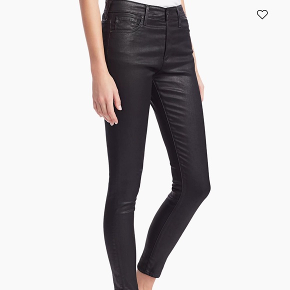 AG Jeans Farrah High-Rise Ankle metallic black - Picture 2 of 6